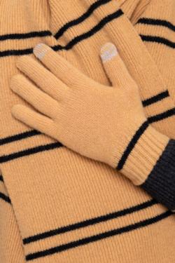 OFFICIAL WARNER BROS. HUFFLEPUFF GLOVES 100% LAMBSWOOL